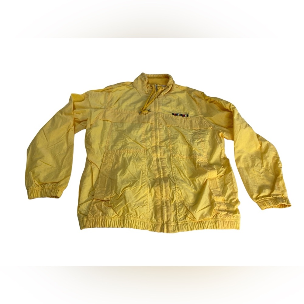 VTG Catalina WindBreaker Womens M 8/10 Jacket Golden Yellow Embroidered Pockets